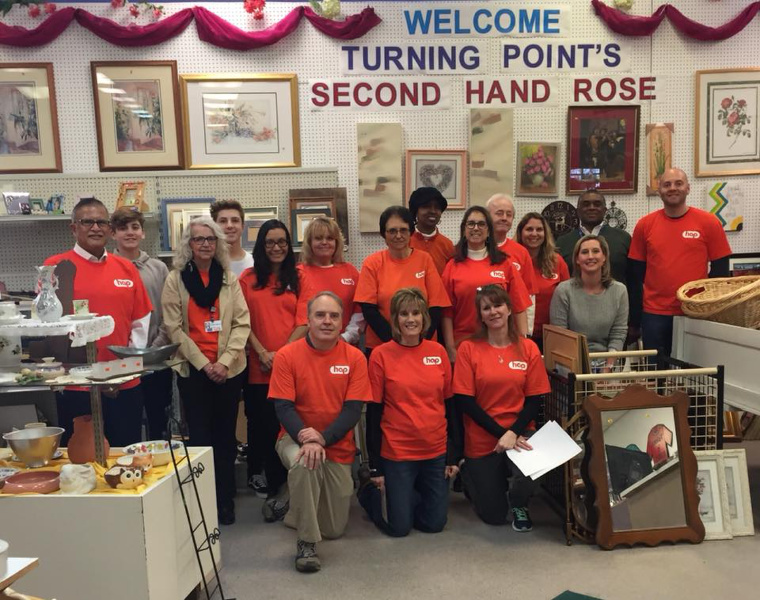 HAP volunteers at turning point