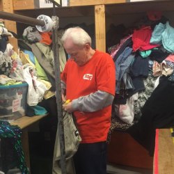 Man volunteers at Turning Point