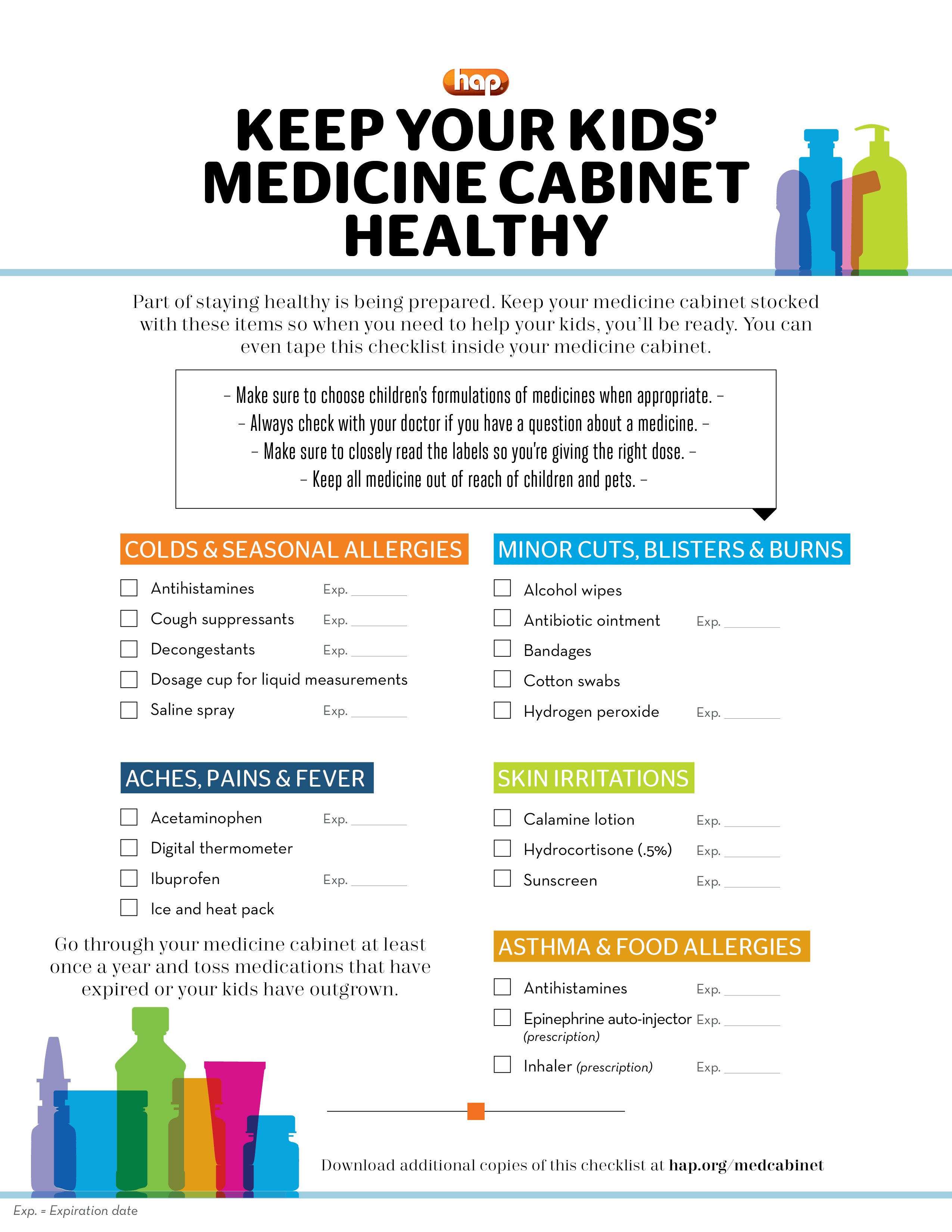 Medicine Checklist Michigan Health Insurance HAP