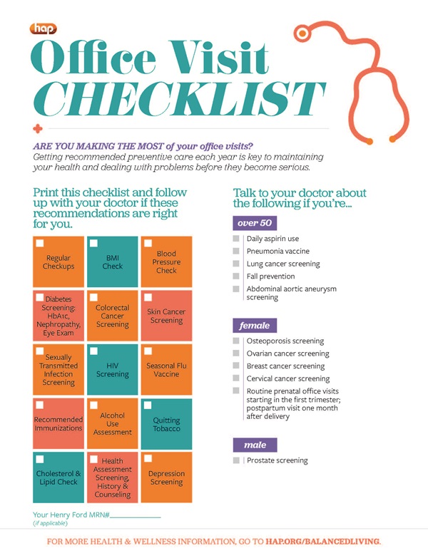 Checklist Adults